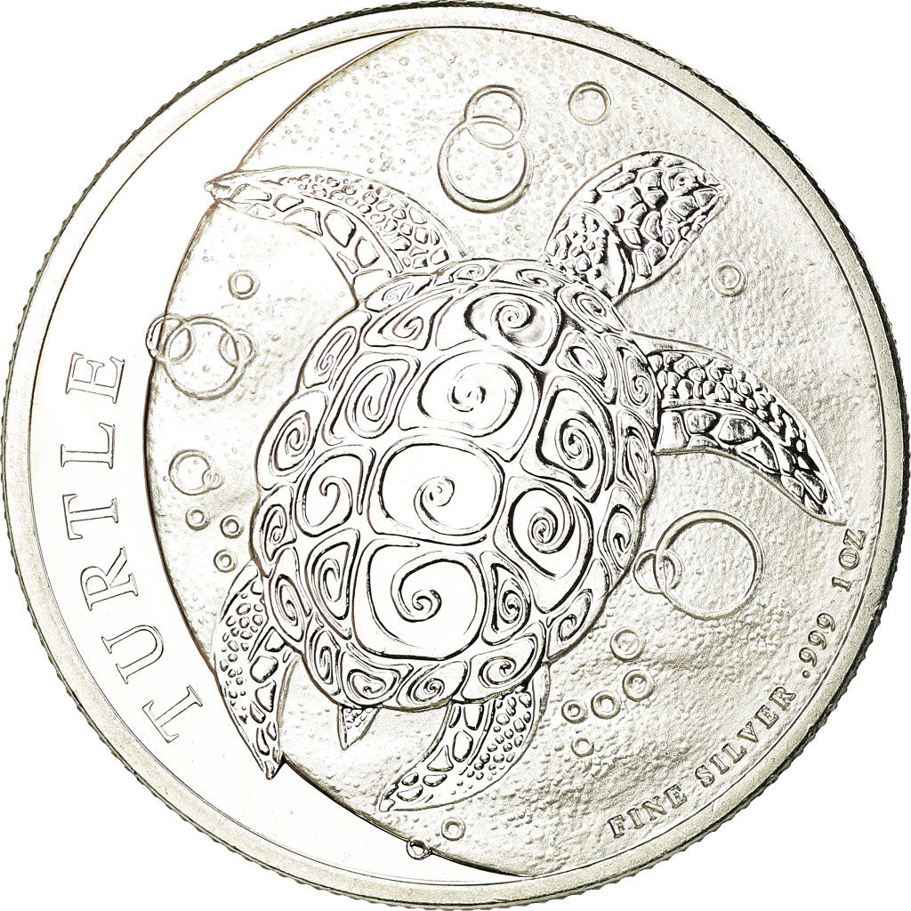 Coin, Niue, Elizabeth II, Hawksbill Turtle, 2 Dollars, 2017, 1 Oz, MS(60-62)