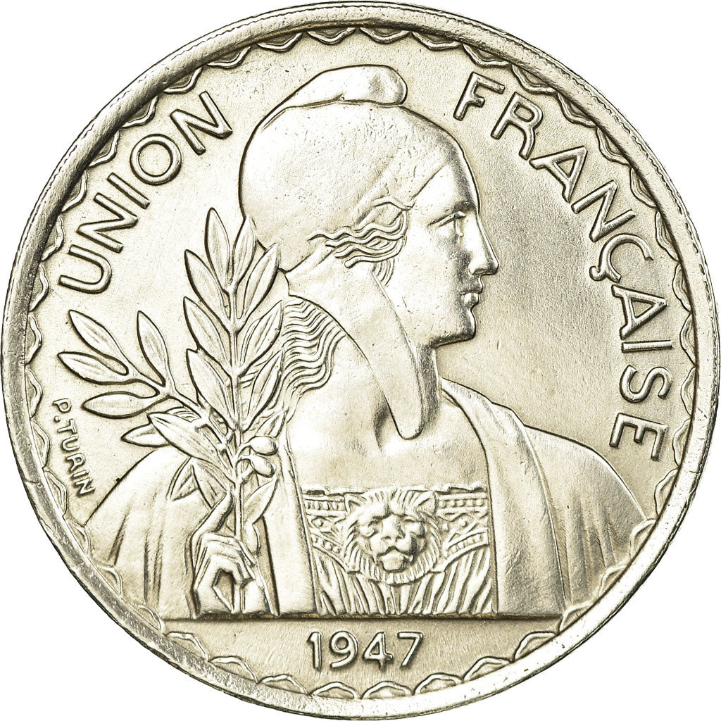 Moneta, FRANCUSKIE INDOCHINY, Piastre, 1947, Paris, AU(50-53), Miedź-Nikiel