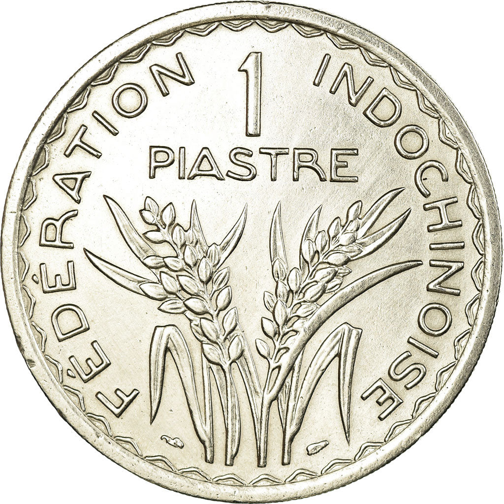 Moneta, FRANCUSKIE INDOCHINY, Piastre, 1947, Paris, AU(50-53), Miedź-Nikiel
