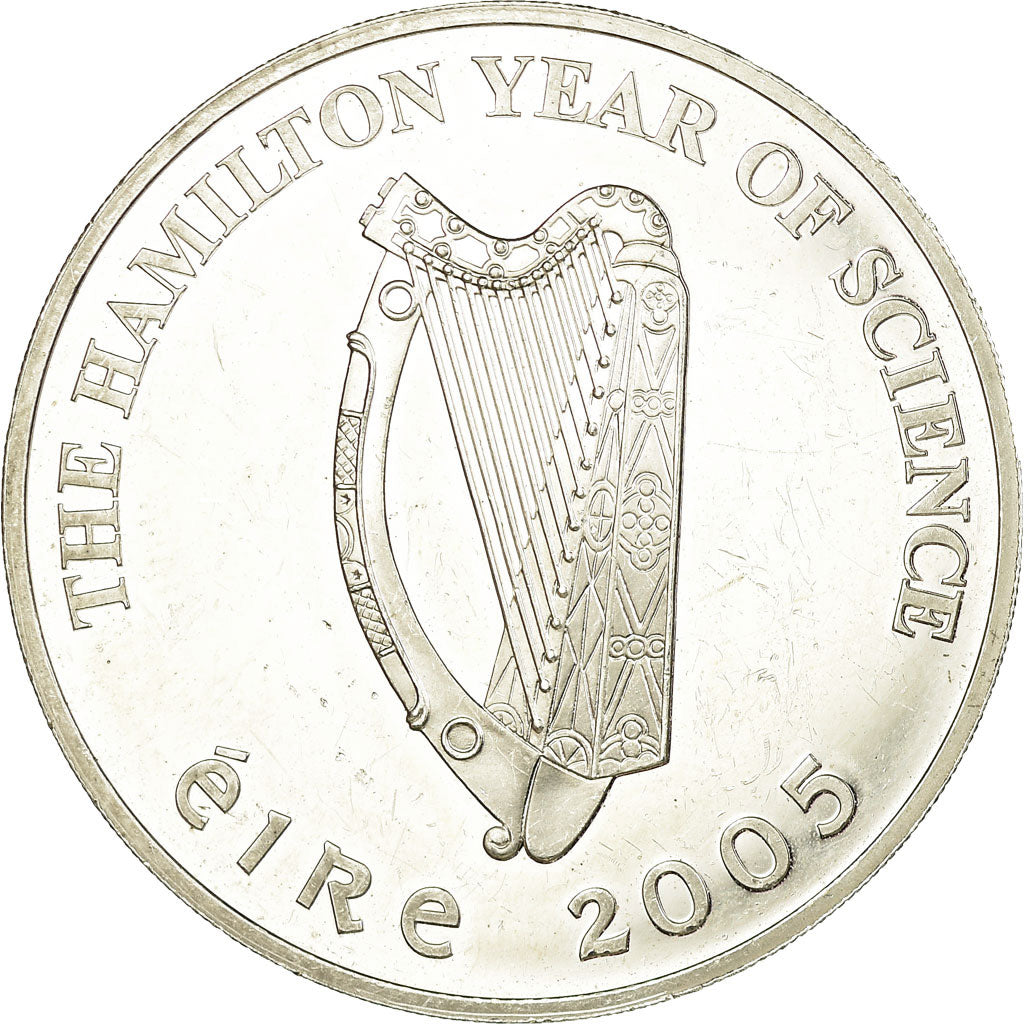 IRELAND REPUBLIC, 10 Euro, The Hamilton Year of Science, 2005, VZ+, Silber