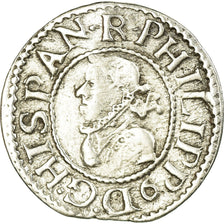 Monnaie, Espagne, BARCELONA, Philip III, 1/2 Real, 1/2 Croat, 1612, Barcelona
