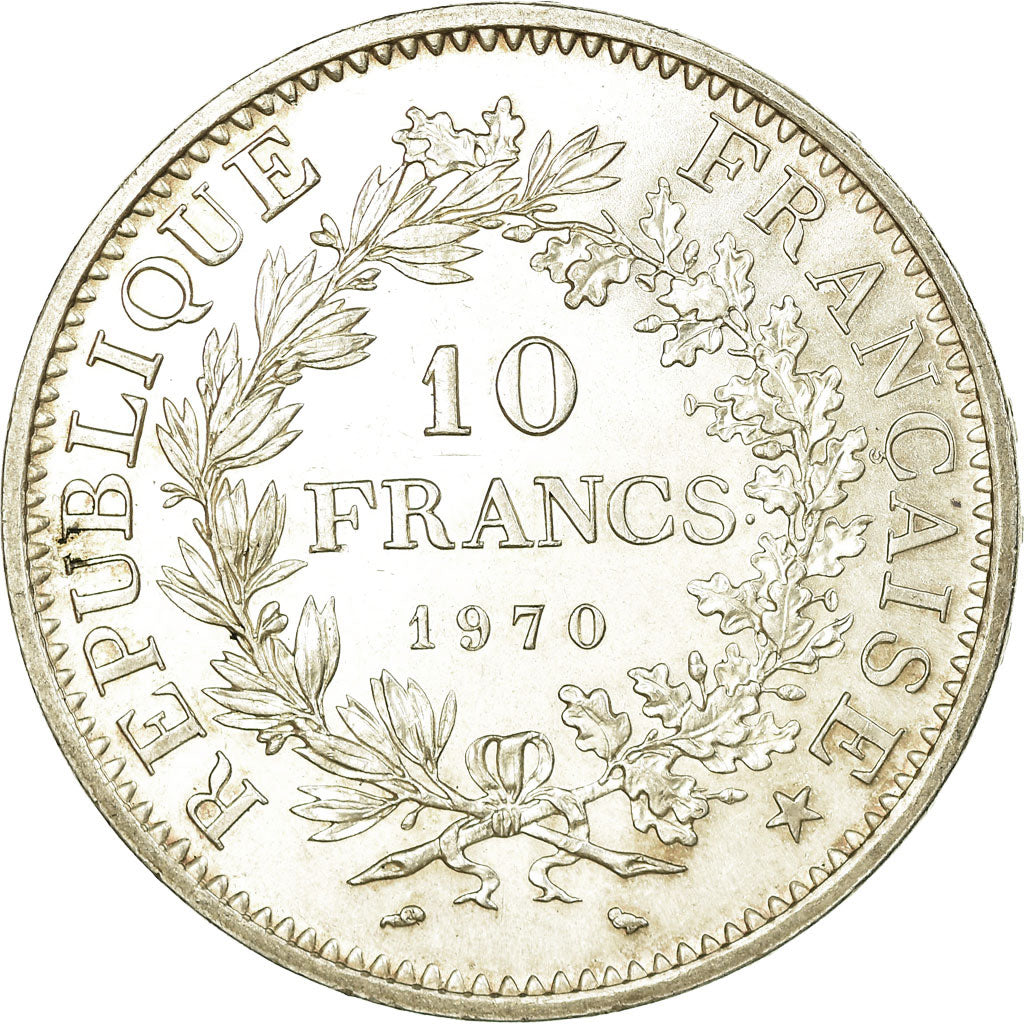Coin, France, Hercule, 10 Francs, 1970, Paris, MS(60-62), Silver, KM:932
