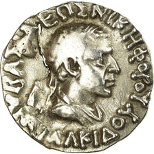 Coin, Baktrian Kingdom, Antialkidas, Drachm, 130-120 BC, EF(40-45), Silver