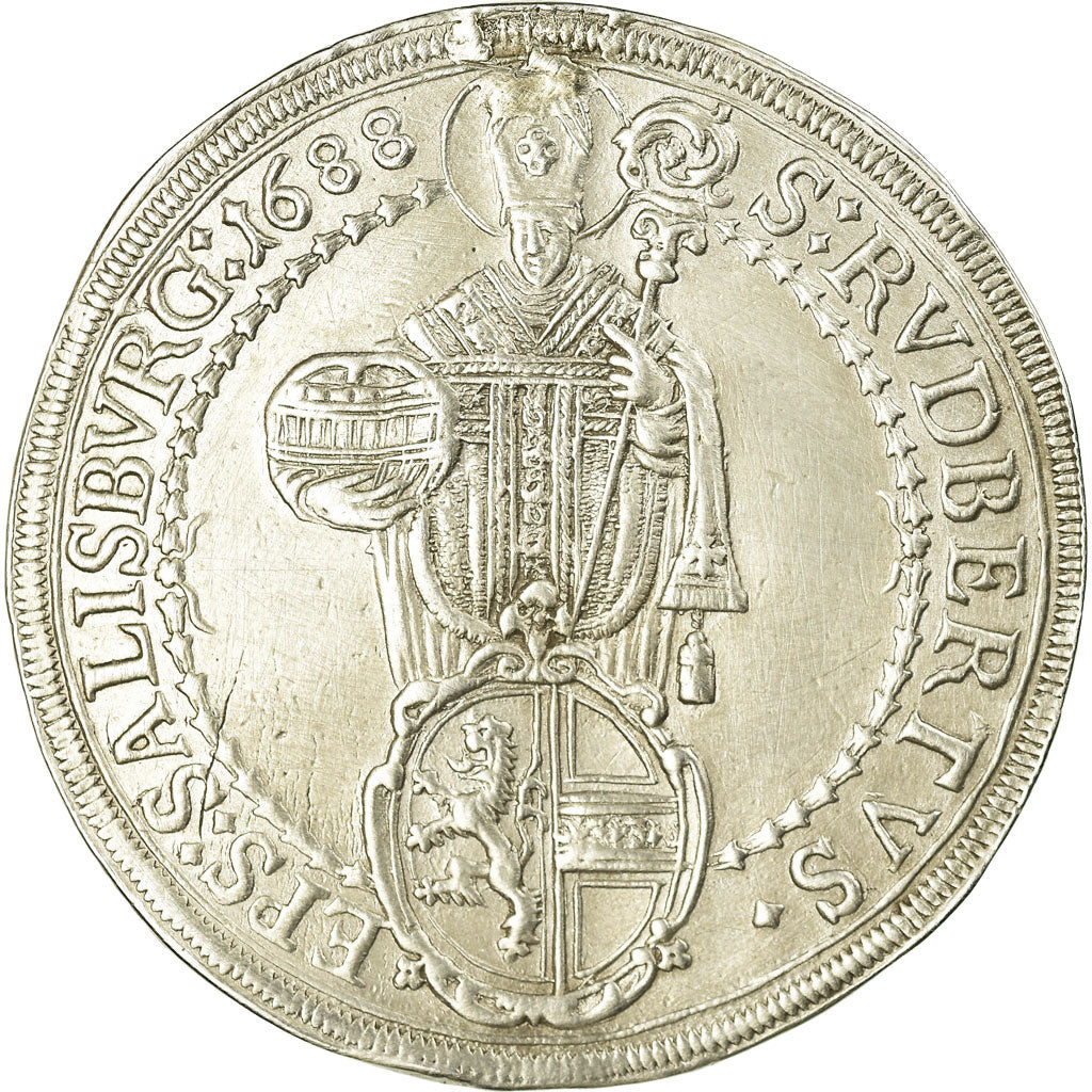 Moneda, ESTADOS AUSTRIACOS, SALZBURG, Johann Ernst, Thaler, 1688, Salzburg, MBC
