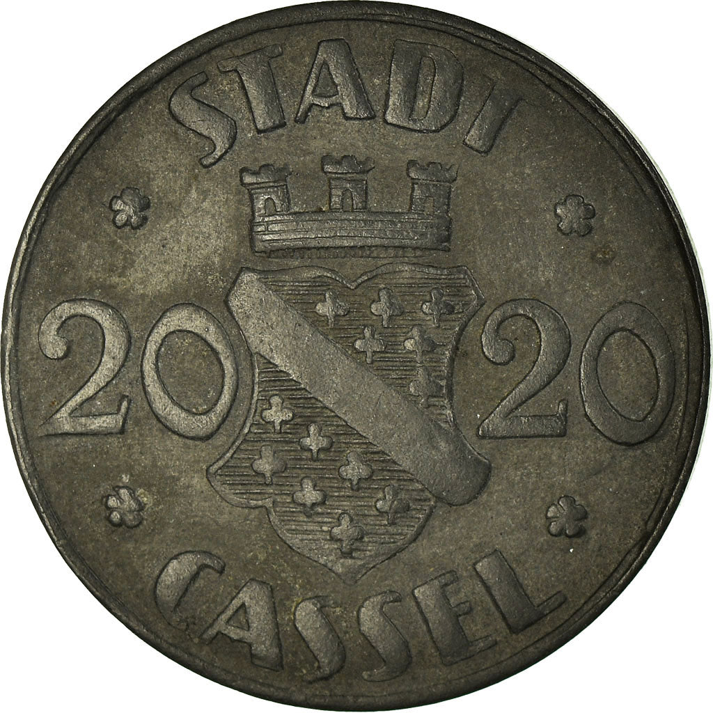 Moneda, Alemania, Stadt Cassel, Notgeld, Cassel, 20 Pfennig, 1920, MBC, Cinc
