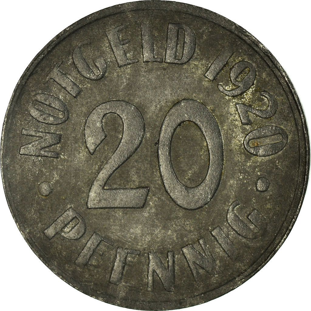 Moneda, Alemania, Stadt Cassel, Notgeld, Cassel, 20 Pfennig, 1920, MBC, Cinc