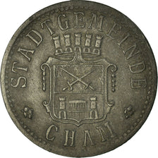 Coin, Germany, Stadtdemeinde, Kriegs-Notmünze, Cham, 10 Pfennig, EF(40-45)