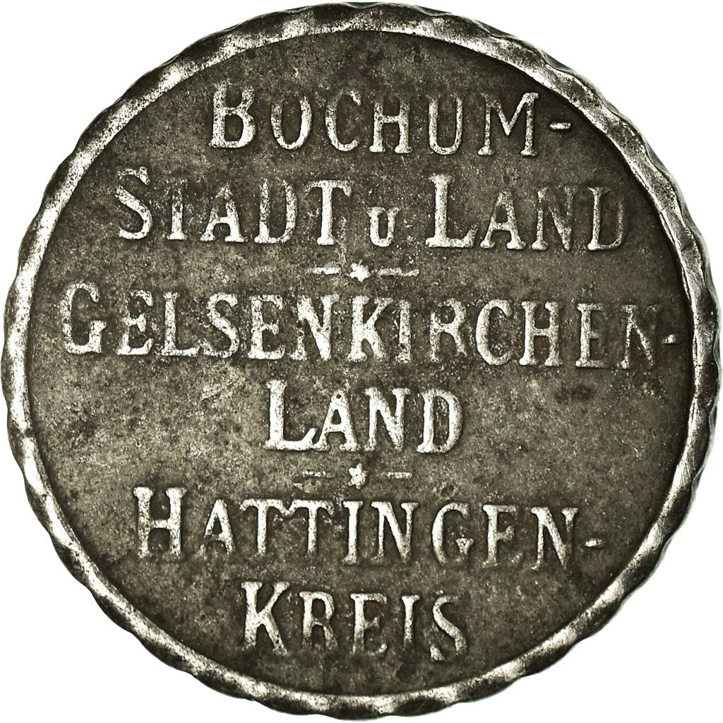 Coin, Germany, Gelsenkirchen-Land, Hattingen-Kreis, Bochum, 25 Pfennig, 1918