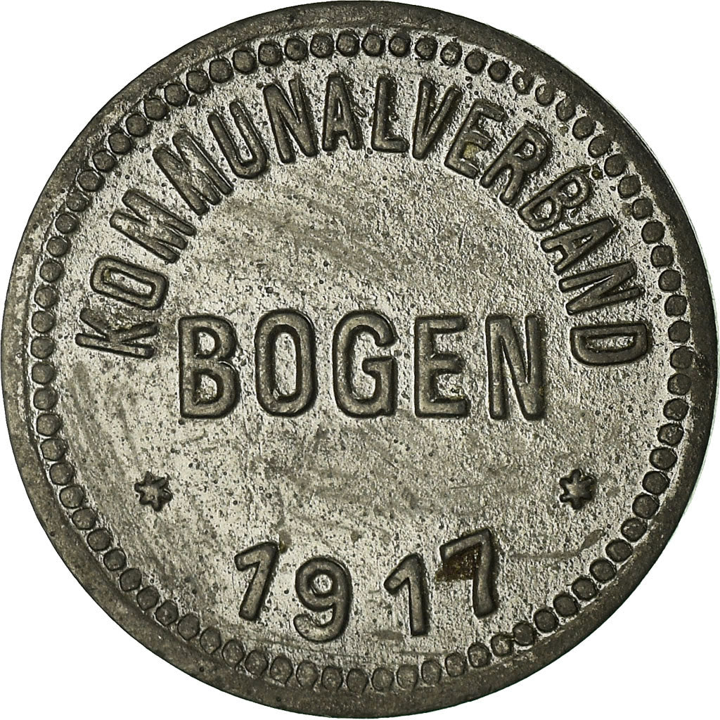 Coin, Germany, Kommunalverband, Bogen, 5 Pfennig, 1917, EF(40-45), Zinc