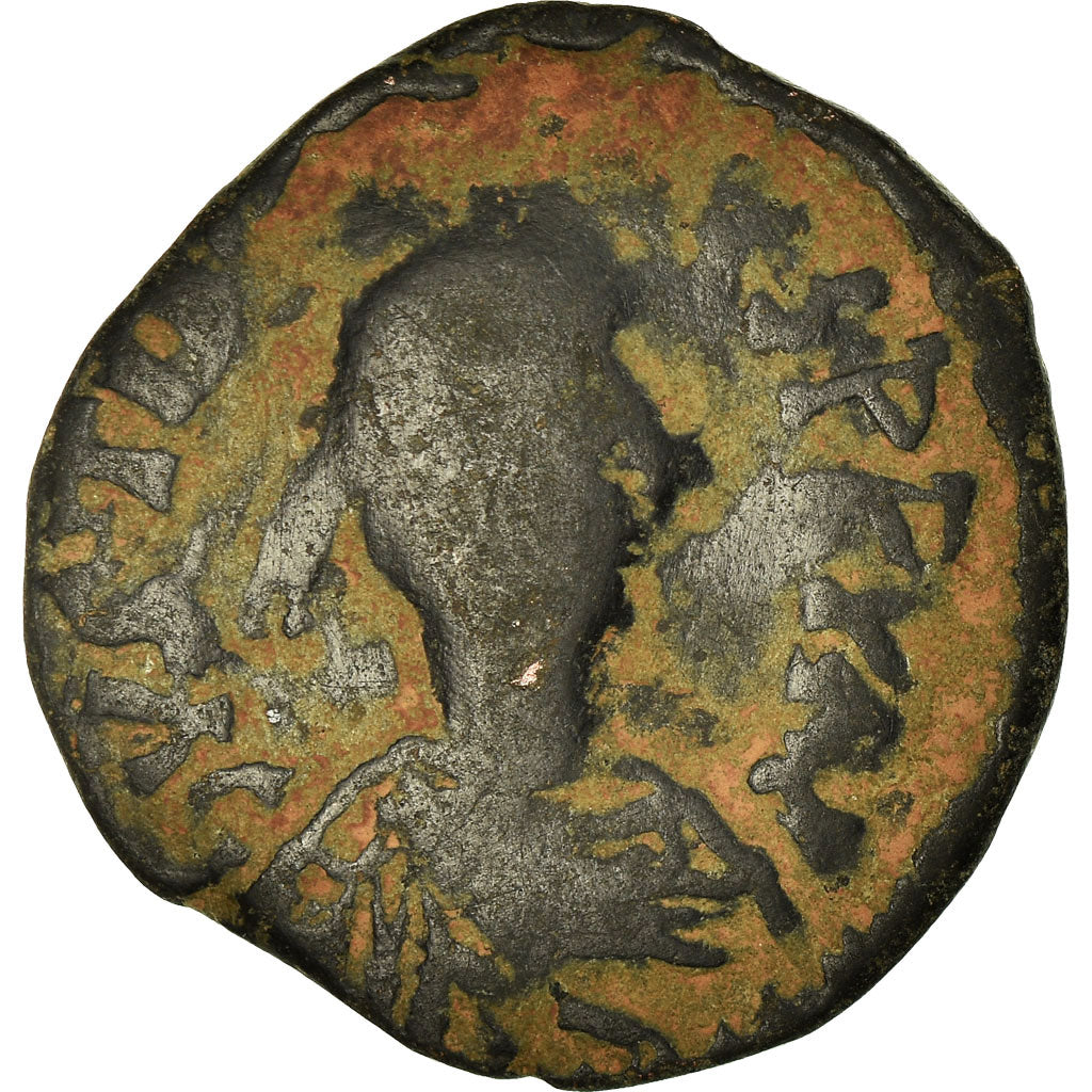 Coin, Justin I, Follis, 518-527, Constantinople, VF(20-25), Copper, Sear:62