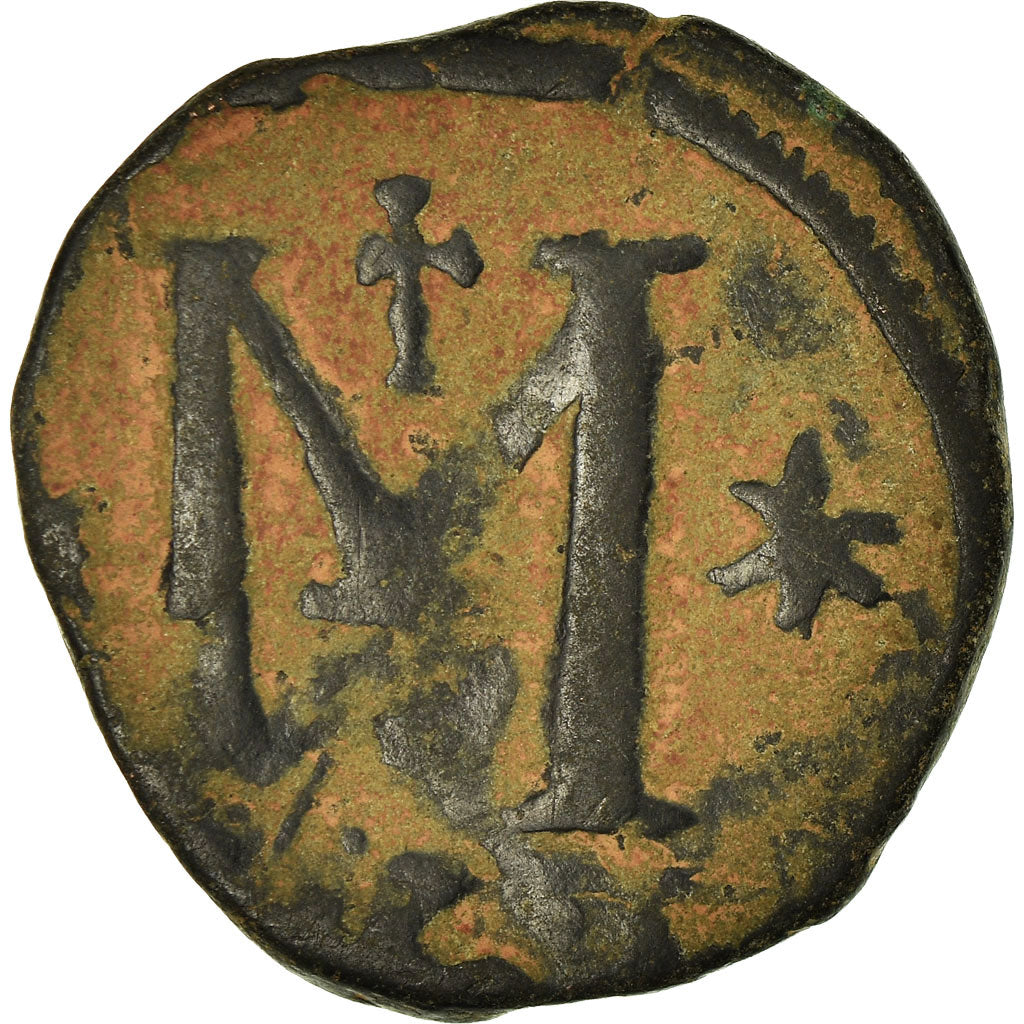 Coin, Justin I, Follis, 518-527, Constantinople, VF(20-25), Copper, Sear:62
