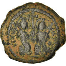Coin, Justin II, Half Follis, 573-574, Constantinople, VF(20-25), Copper
