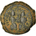 Coin, Justin II, Half Follis, 573-574, Constantinople, VF(20-25), Copper