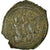 Moneda, Justin II, Half Follis, 573-574, Constantinople, BC+, Cobre, Sear:361