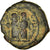 Moneda, Justin II, Half Follis, 569-570, Thessalonica, BC+, Cobre, Sear:365