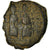 Moneta, Justin II, Half Follis, 568-569, Thessalonica, MB+, Rame, Sear:365