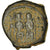Munten, Justinus II, Half Follis, 568-569, Thessalonica, FR+, Koper, Sear:365