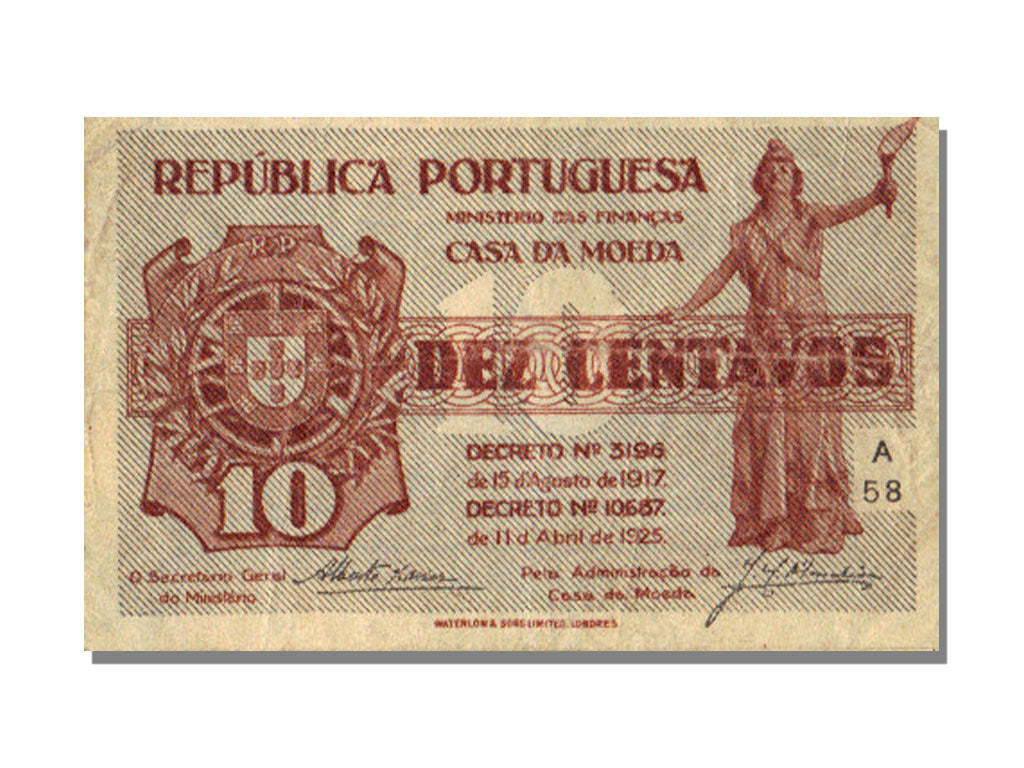 Portugal, 10 Centavos, 1925, 1925-04-11, EF(40-45)