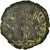 Moneda, Justin II, Half Follis, 574-575, Constantinople, BC+, Cobre, Sear:361