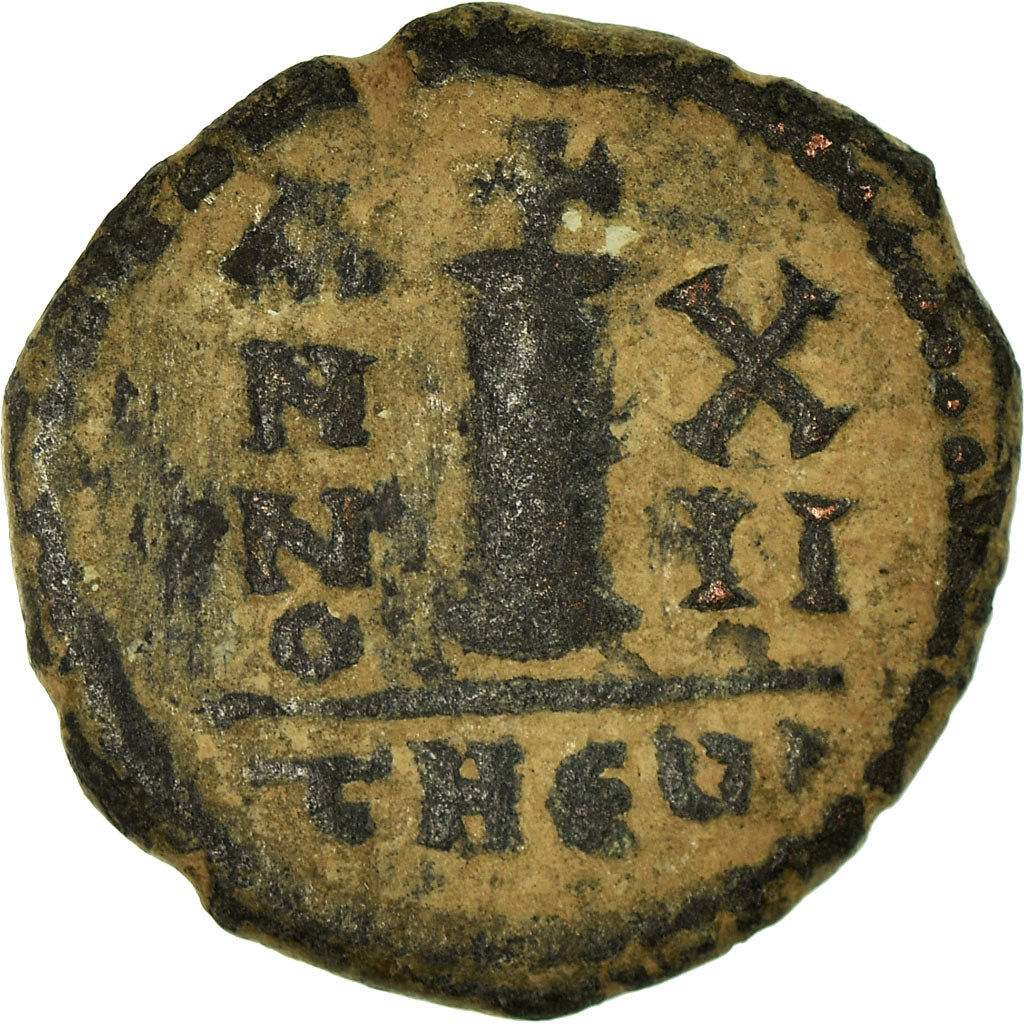 Coin, Maurice Tiberius, Decanummium, 593-594, Antioch, VF(30-35), Copper