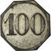 Monnaie, Allemagne, Kriegsgefangenenlager, Bayreuth, 100 Pfennig, TTB, Zinc