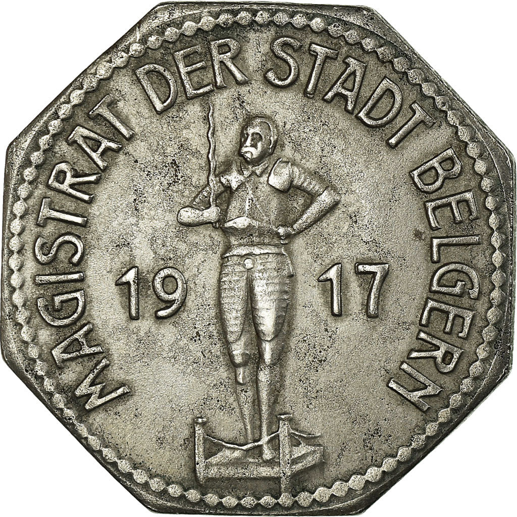 Moneta, Germania, Magistrat der Stadt Belgern, Kleingeldersatzmarke, Belgern, 10