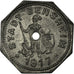 Monnaie, Allemagne, Stadt Bensheim, Kriegsmünze, Bensheim, 5 Pfennig, 1917