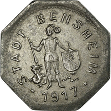 Monnaie, Allemagne, Stadt Bensheim, Kriegsmünze, Bensheim, 10 Pfennig, 1917