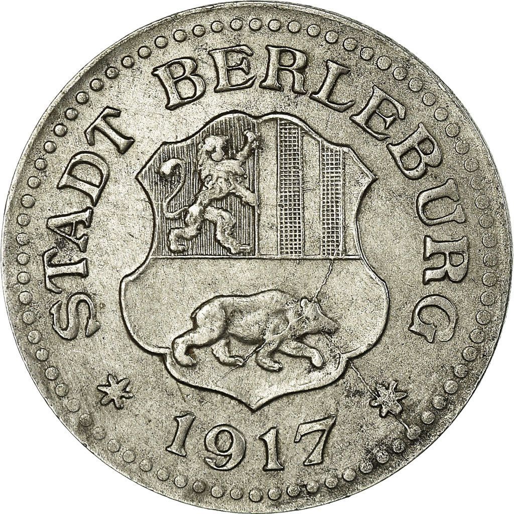 Moneta, Germania, Stadt Berleburg, Kriegsnotgeld, Berleburg, 10 Pfennig, 1917
