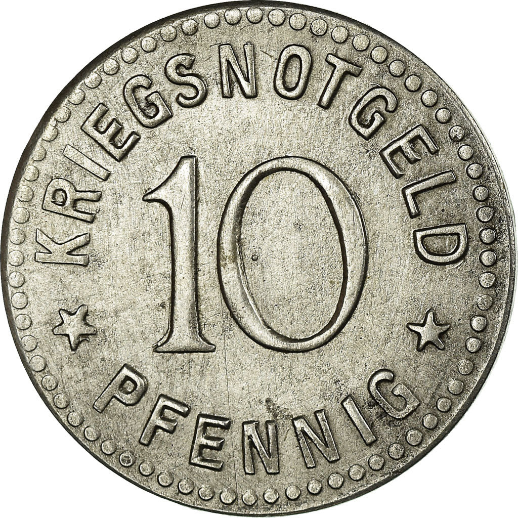 Moneta, Germania, Stadt Berleburg, Kriegsnotgeld, Berleburg, 10 Pfennig, 1917