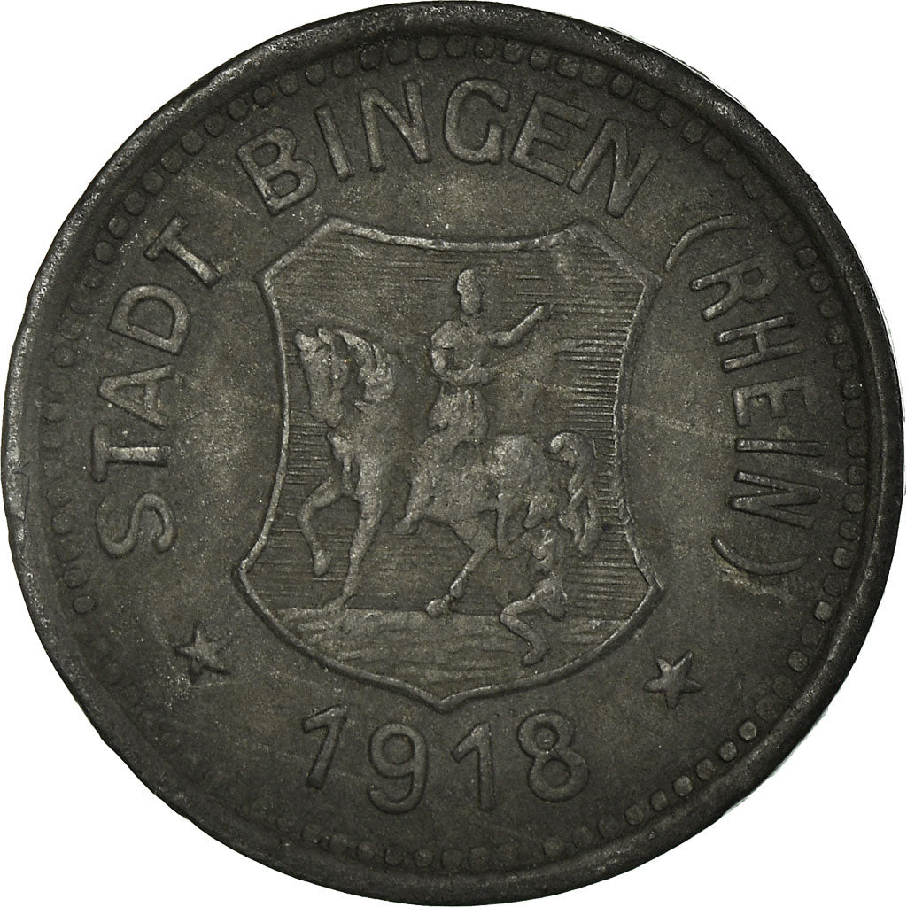Moneta, Germania, Stadt Bingen, Kleingeldersatzmarke, Bingen am Rhein, 10