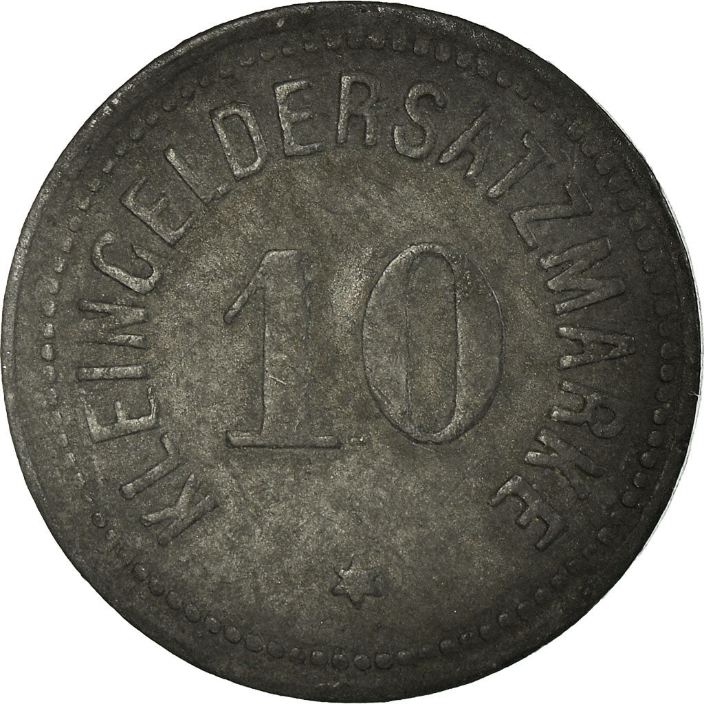 Moneta, Germania, Stadt Bingen, Kleingeldersatzmarke, Bingen am Rhein, 10