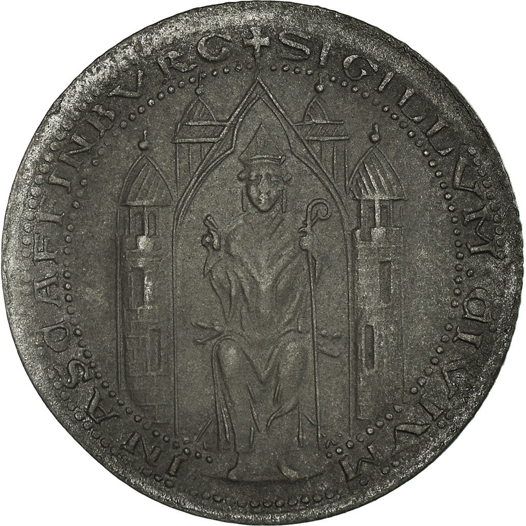 Coin, Germany, Stadt Aschaffenburg, Aschaffenburg, 10 Pfennig, 1917, AU(50-53)