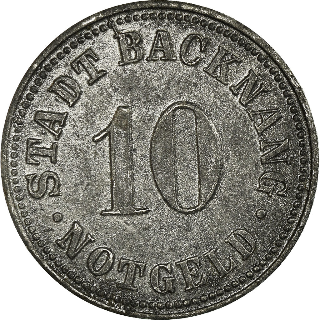 Coin, Germany, Stadt Backnang, Notgeld, Backnang, 10 Pfennig, 1918, EF(40-45)