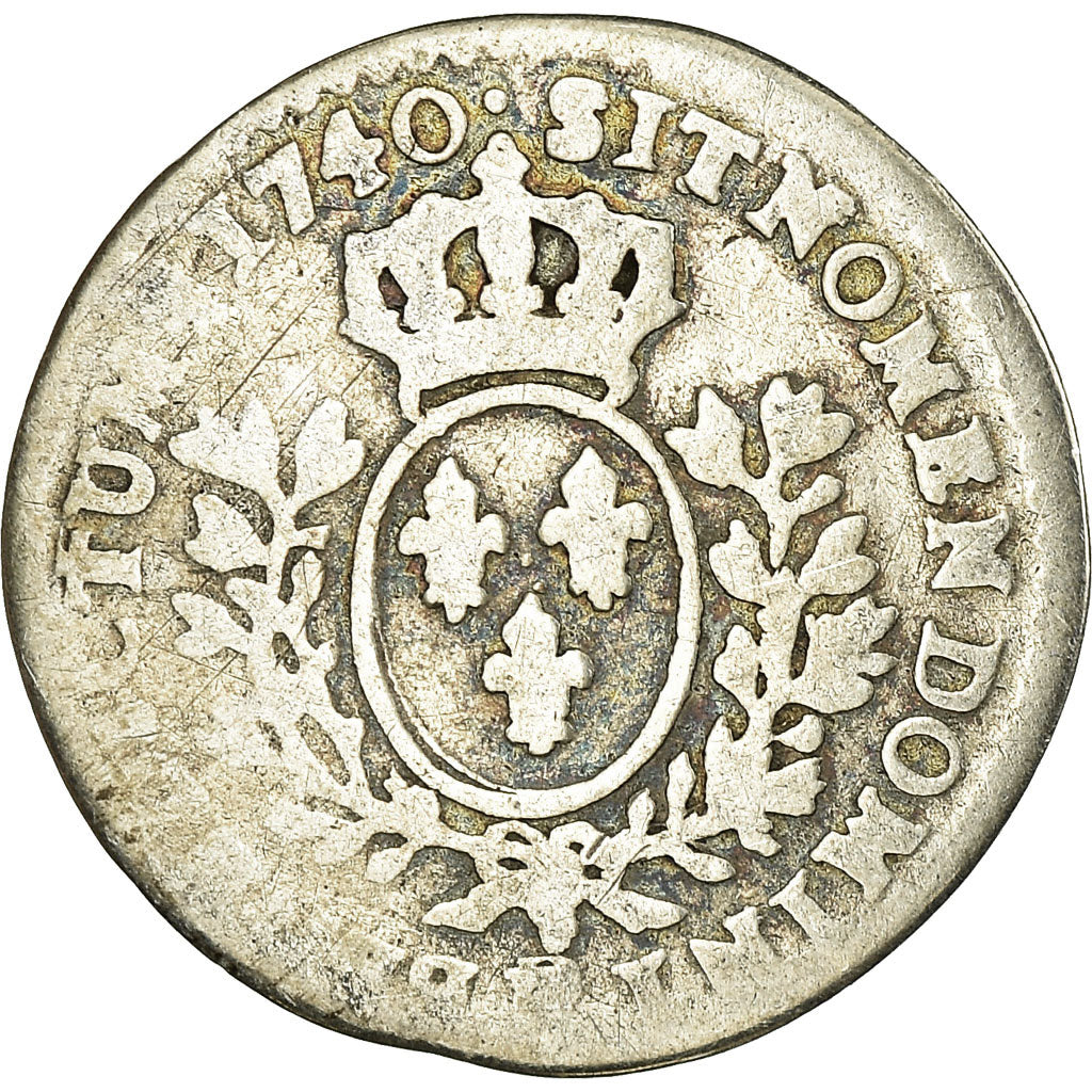 Moneda, Francia, Louis XV, 1/20 Écu au bandeau, 1740, Orléans, BC, Plata