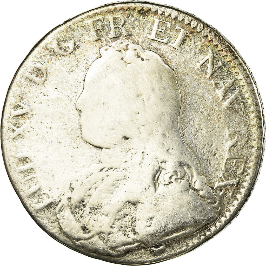 Moneta, Francja, Louis XV, Ecu aux branches d'olivier, 1728, Paris, F(12-15)