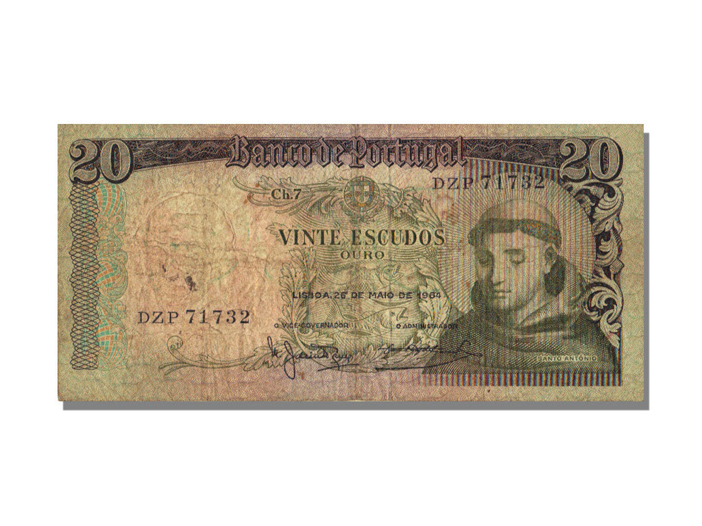 20 Escudos Type San Antonio