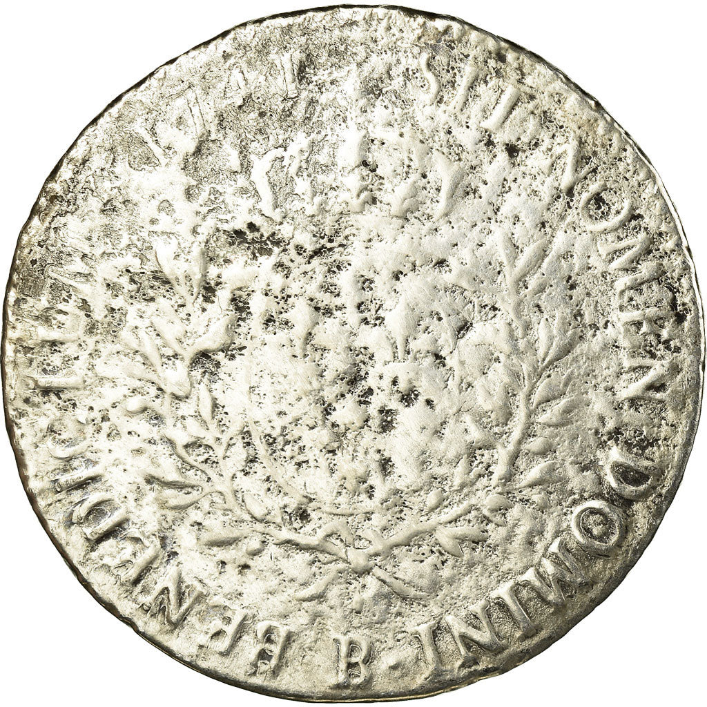 Monnaie, France, Louis XV, Écu au bandeau, 1741, Rouen, B+, Argent, Gadoury:322