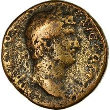 Moeda, Hadrian, Sestertius, AD 134-138, Rome, VF(20-25), Bronze, RIC:743d