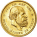 Coin, Netherlands, William III, 10 Gulden, 1889, MS(64), Gold, KM:106