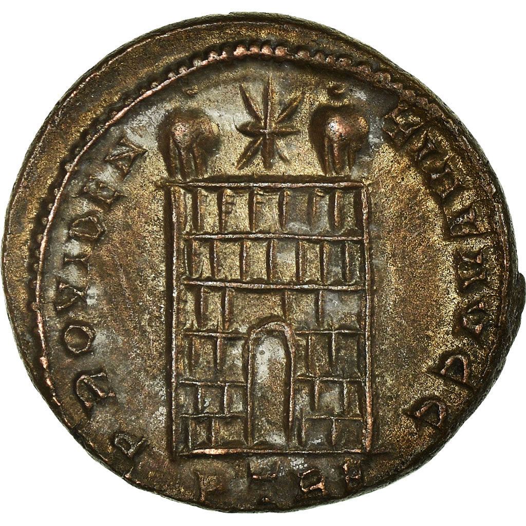 Coin, Constantine I, Follis, 327-328, Trier, AU(55-58), Bronze, RIC:504