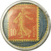 Munten, Frankrijk, Timbre-Monnaie, Crédit Lyonnais, Paris, 10 Centimes, ZF+