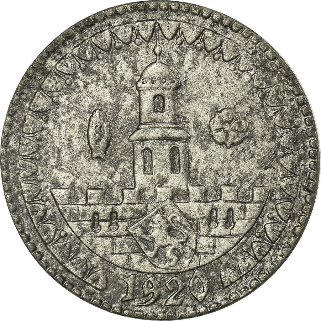 Coin, Germany, Stadt Altenburg, Altenburg, 50 Pfennig, 1920, EF(40-45), Zinc