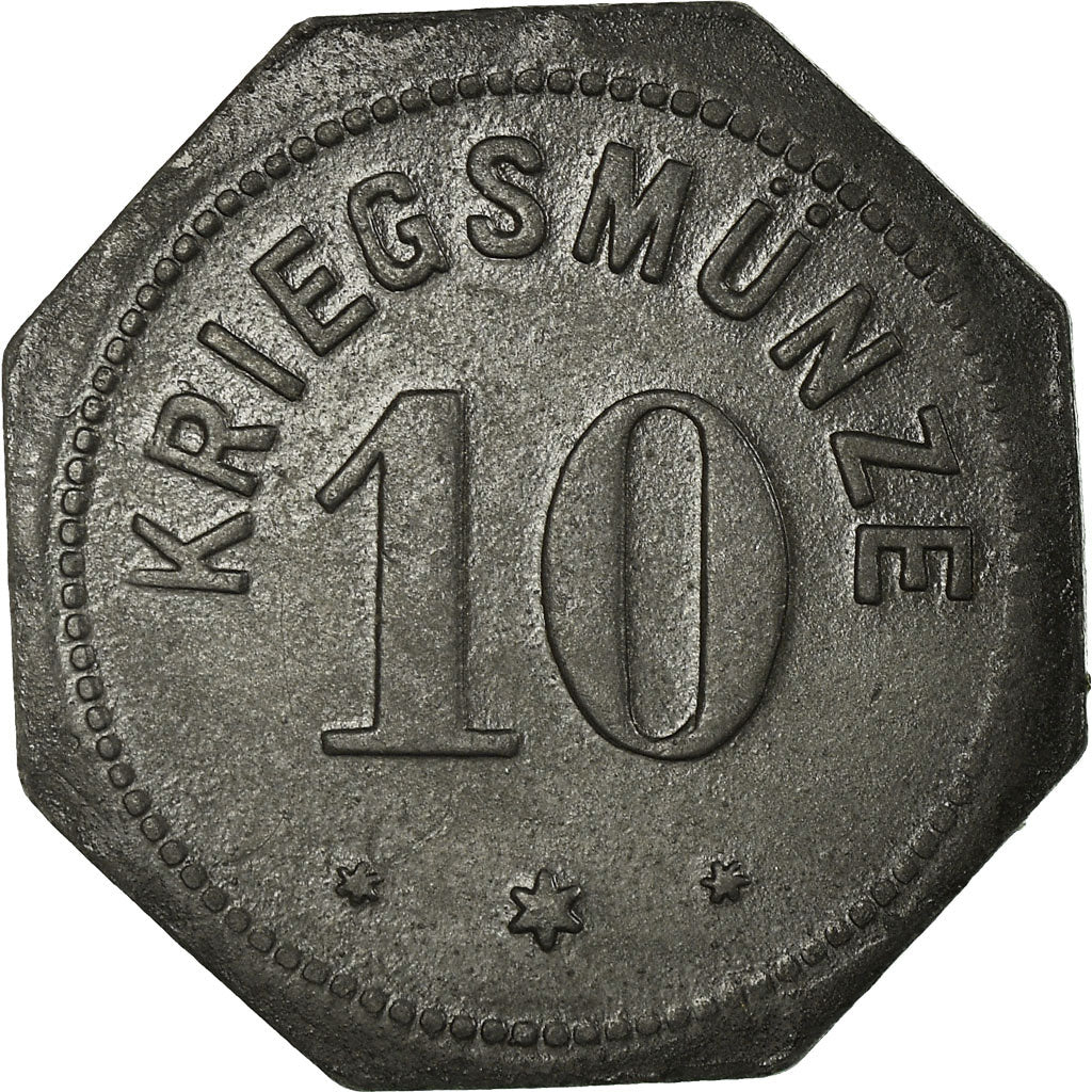 Moneda, Alemania, Stadt Alzey, Kriegsmünze, Alzey, 10 Pfennig, 1917, MBC, Cinc