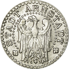 Coin, Germany, Stadt Arnsberg, Kleingeldersatzmarke, Arnstadt, 10 Pfennig