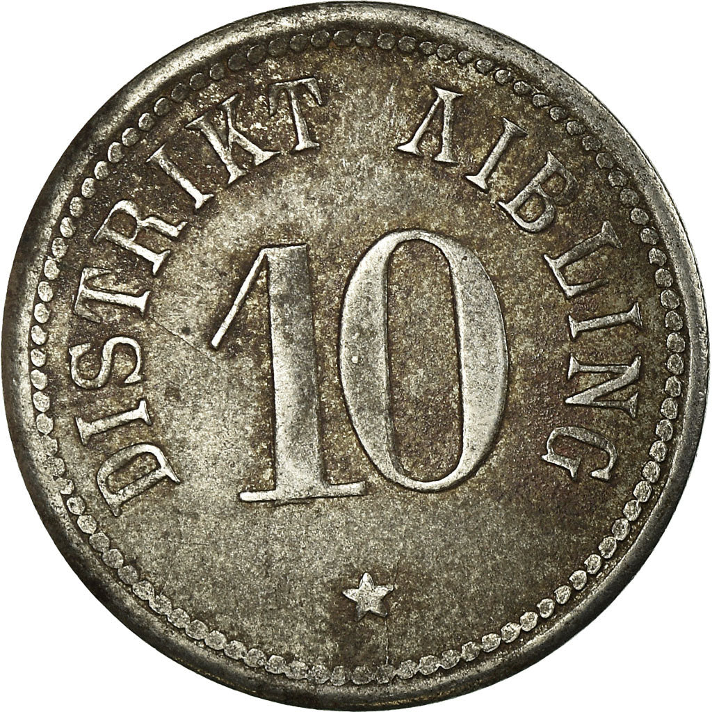 Coin, Germany, Distrikt Aibling, Aibling, 10 Pfennig, EF(40-45), Iron