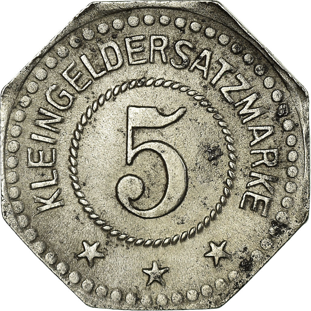 Münze, Deutschland, Stadt Allstedt S.W., Kleingeldersatzmarke, Allstedt, 5