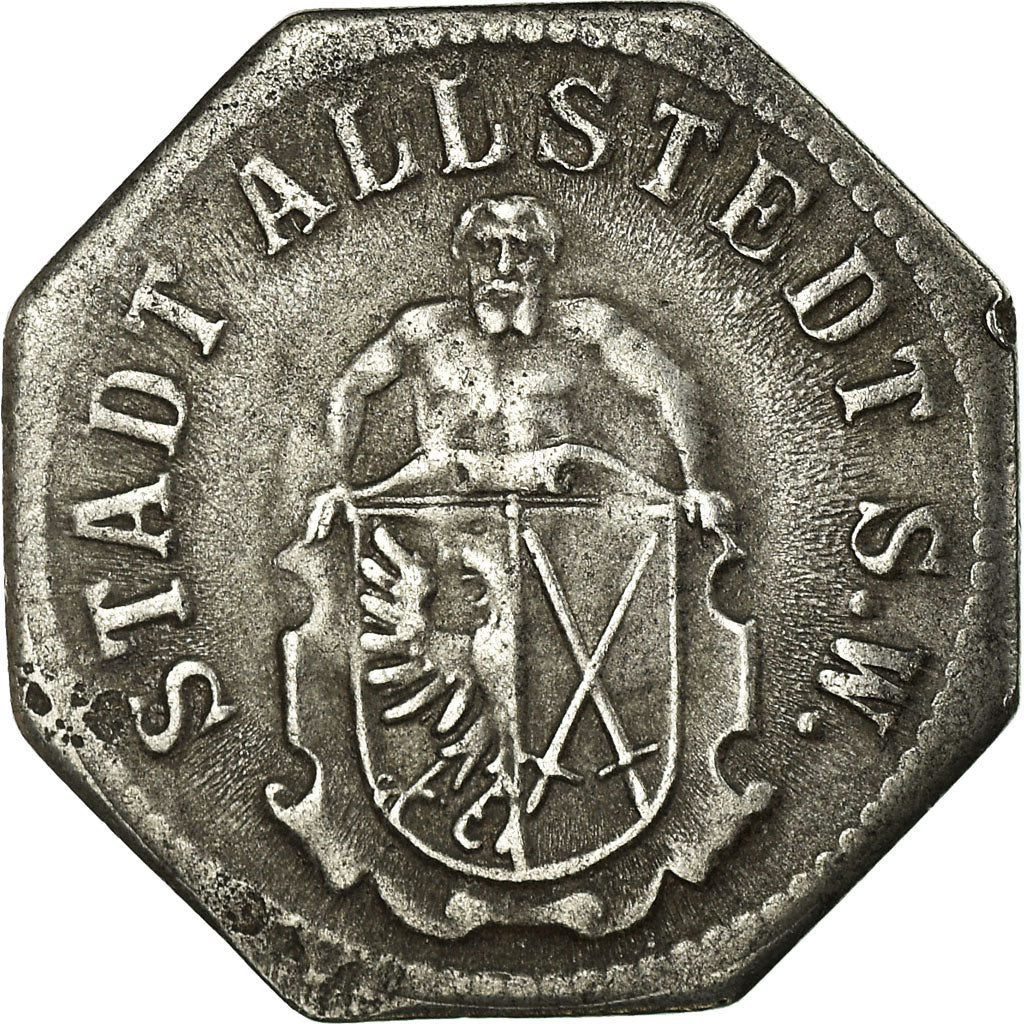 Monnaie, Allemagne, Stadt Allstedt S.W., Kleingeldersatzmarke, Allstedt, 10