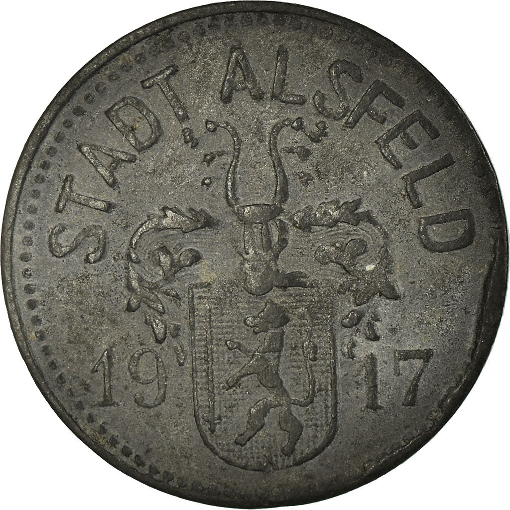 Coin, Germany, Stadt Alsfeld, Alsfeld, 10 Pfennig, 1917, EF(40-45), Zinc