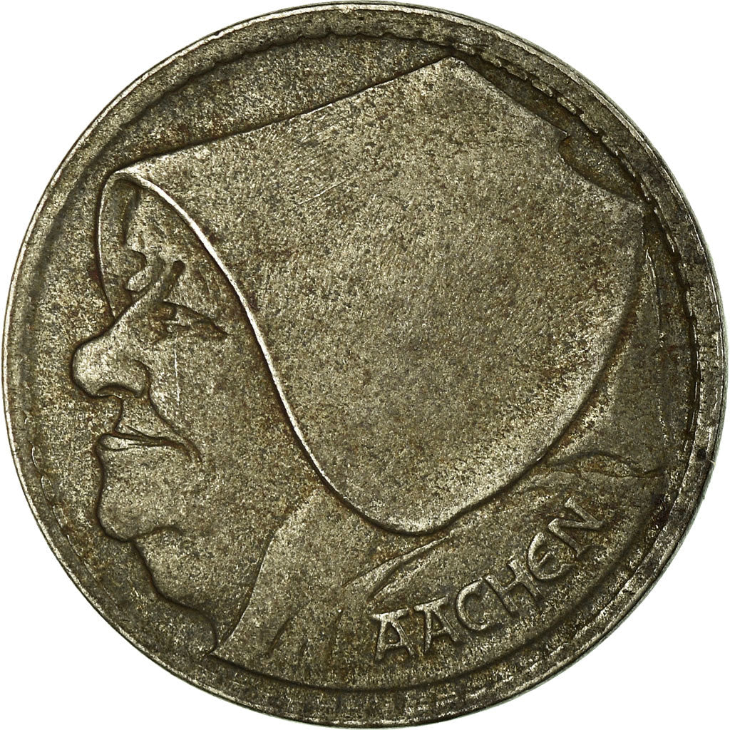 Coin, Germany, Stadt Aachen, Aachen, Öcher Grosche (10 Pfennig), 1920, EF(40-45)